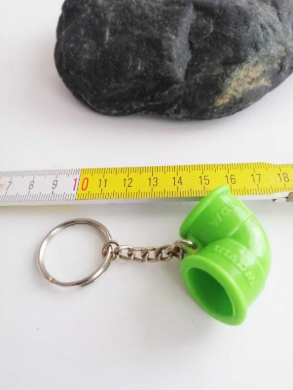Mavi Plastik Su Borusu Anahtarlık Tesisat Anahtarlık - Resim 2