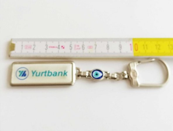 Nazar Boncuklu Yurtbank Metal Anahtarlık no 2 - 2