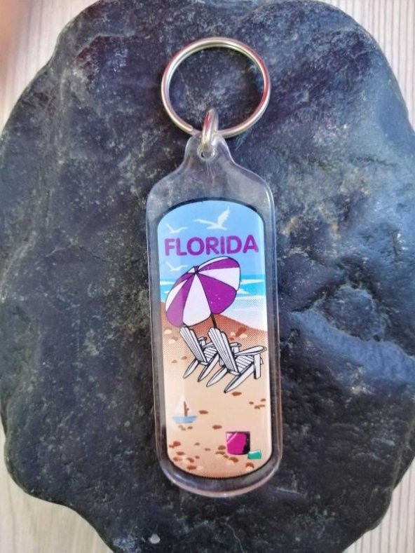 KOLEKSİYONLUK MİKA FLORİDA TEMALI ANAHTARLIK ürün görseli