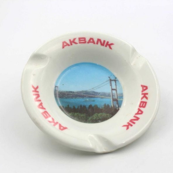 Eskilerden İstanbul Boğaz Manzaralı Akbank Kül Tablası  Akbank Küllük ürün görseli 1