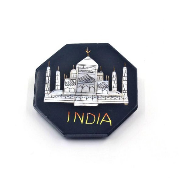 sk - Hindistan Tac Mahal Taş Magnet - SIFIR  Sedef Kaplama Magnet ürün görseli