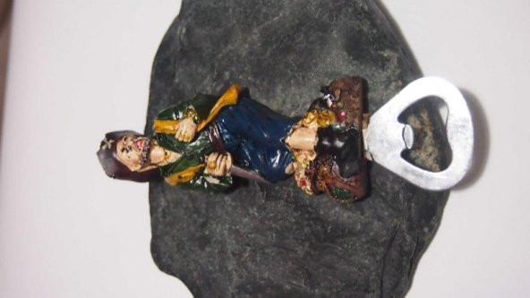 Sanat Taciri - Seramik Korsan Açacak Magnet Koleksiyonluk - 2