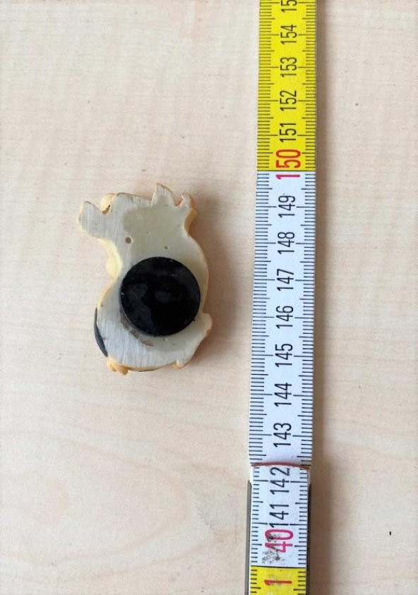 Sanat Taciri - Seramik Siyah Lekeli Domuz Magnet Koleksiyonluk - Resim 3