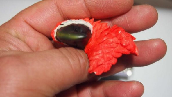 Sanat Taciri - Seramik Renkli Papağan Magnet Koleksiyonluk - 2
