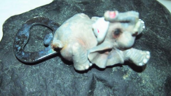 Sanat Taciri - Seramik Fil Magnet Açacak Koleksiyonluk - Resim 2