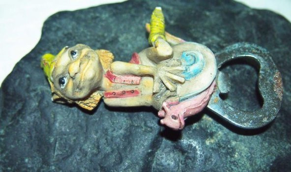 Sanat Taciri - Seramik Kurbağa Magnet Açacak Koleksiyonluk no34