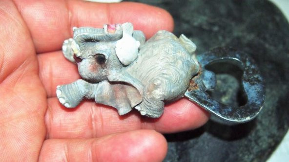 Sanat Taciri - Seramik Fil Magnet Açacak Koleksiyonluk - Resim 3