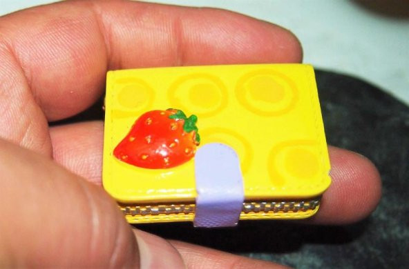 Sanat Taciri - Seramik Sarı Bayan Çanta Magnet Koleksiyonluk - 2