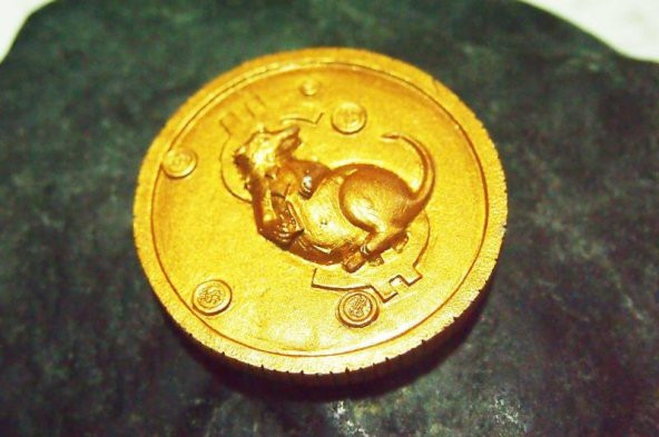 Sanat Taciri - Seramik Bitcoin Faresi Magnet Koleksiyonluk Bitkoin no 5