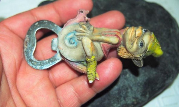Sanat Taciri - Seramik Kurbağa Magnet Açacak Koleksiyonluk no34 - 2