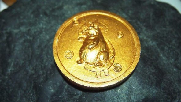 Sanat Taciri - Seramik Bitcoin Faresi Magnet Koleksiyonluk Bitkoin no 7 - Resim 3