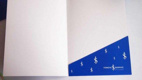 Sanat Taciri 2 Adet Türkiye İş Bankası Karton Klasör - Resim 3