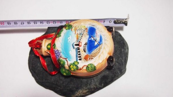 Sanat Taciri - İçki Matarası Seramik Venezia İtalya Venedik Mantarlı Matara - Resim 3