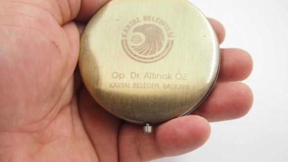 Eskilerden Metal Taşlı Cep Aynası Promosyon Ürünü - 3