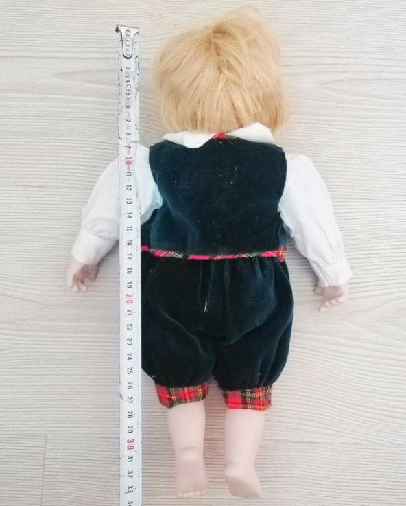 34 CM AVRUPA EL BOYAMA BEBEK AVRUPA BEBEK KARAKTERLİ PORSELEN BEBEK OYUNCAK BEBEK N0 7639 - Resim 3