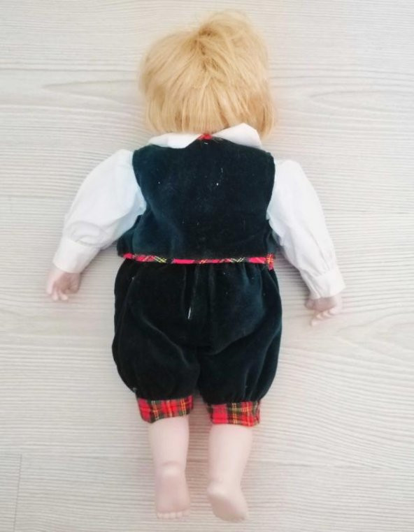 34 CM AVRUPA EL BOYAMA BEBEK AVRUPA BEBEK KARAKTERLİ PORSELEN BEBEK OYUNCAK BEBEK N0 7639 - Resim 4