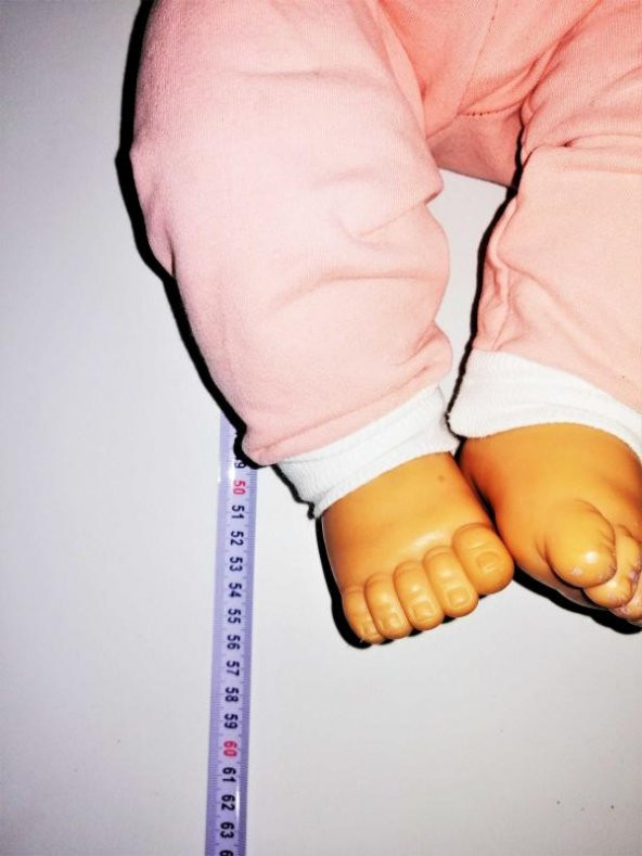 Kıyafetli Büyük Plastik Bebek Etli Bebek - Resim 2