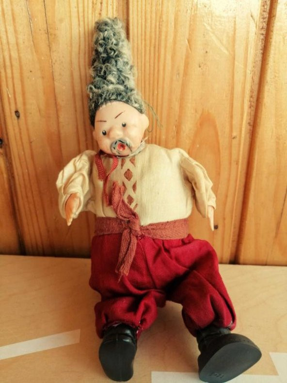 VİNTAGE YABANCI OYUNCAK UZAK DOĞU FİGÜR ET BEBEK - Resim 2