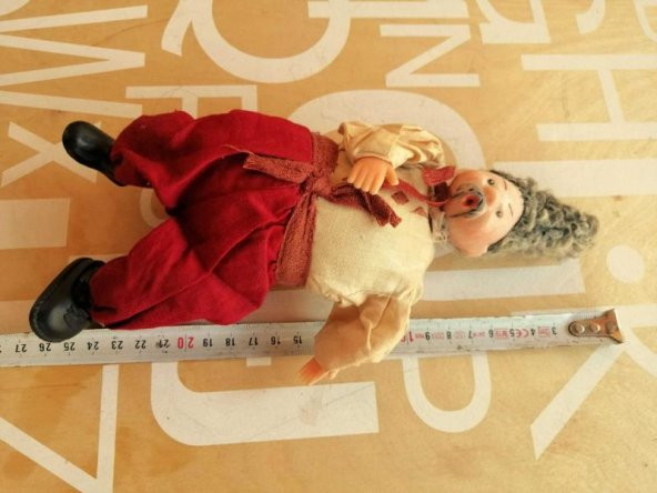 VİNTAGE YABANCI OYUNCAK UZAK DOĞU FİGÜR ET BEBEK - Resim 4