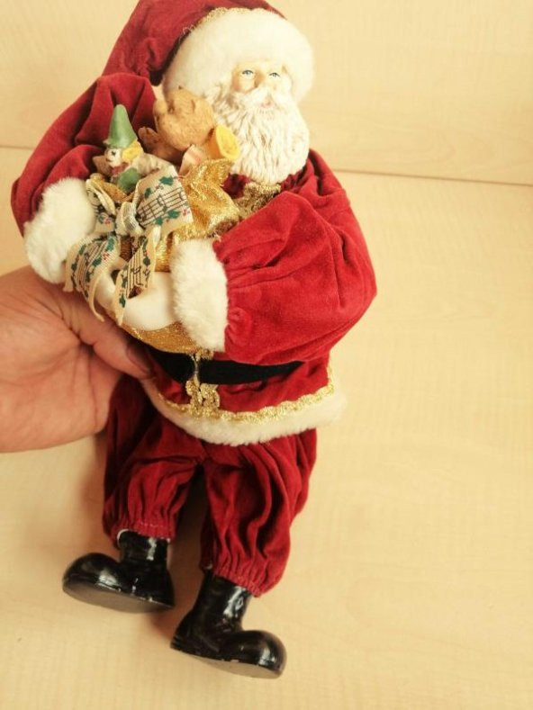 PORSELEN BEBEK PORSELEN AYAKLI NOEL BABA ELBİSELİ BEBEK - 3