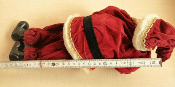 PORSELEN BEBEK PORSELEN AYAKLI NOEL BABA ELBİSELİ BEBEK - 4