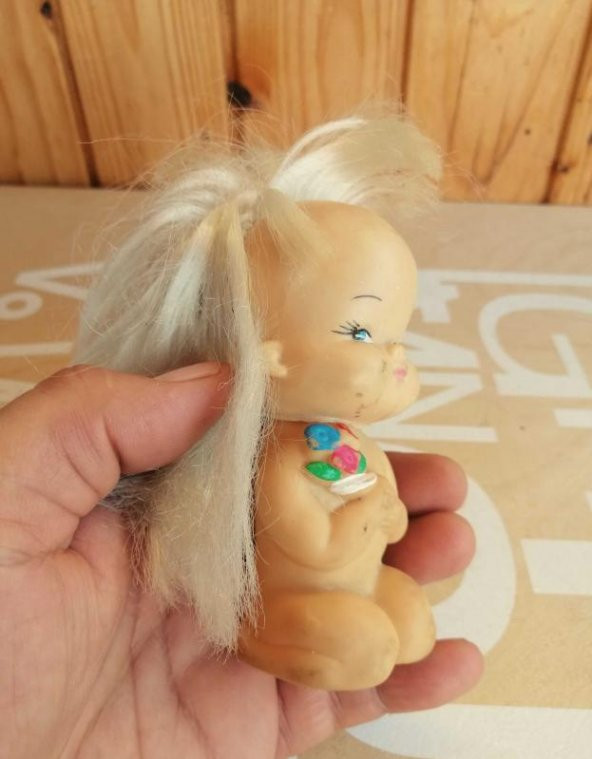 VİNTAGE ORJİNAL PLASTİK FİGÜR ETLİ PLASTİK BEBEK - Resim 4