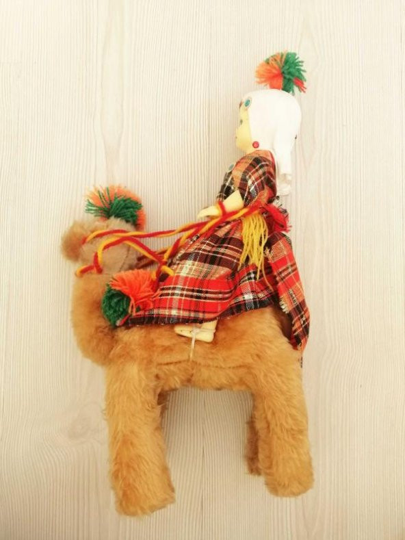 AVRUPA EL YAPIMI BEZ BEBEK DEVEYE BİNEN OYUNCAK BEBEK - Resim 2