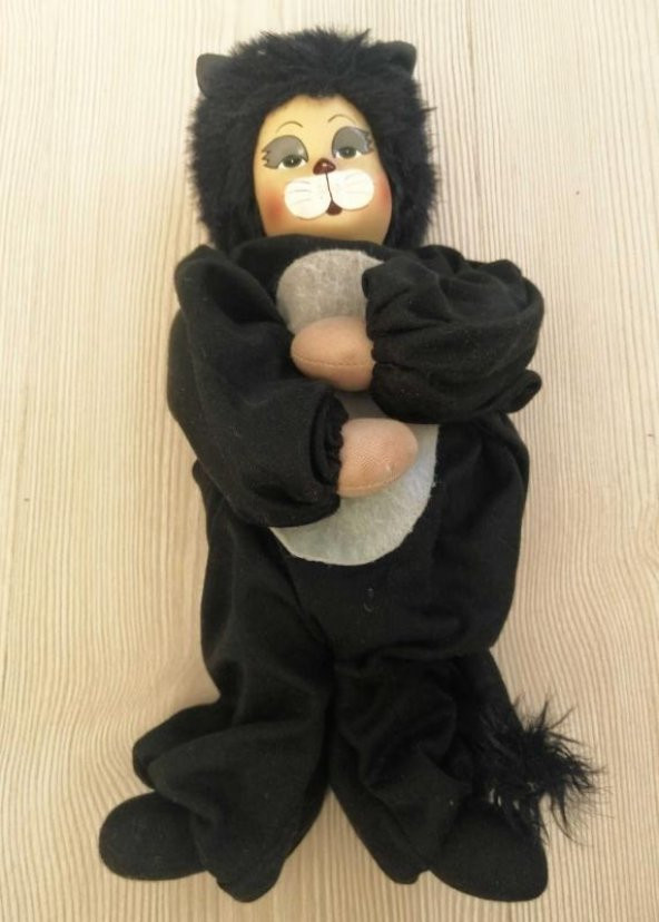 AVRUPA PORSELEN BEBEK PORSELEN YÜZLÜ KEDİ OYUNCAK BEBEK - 2