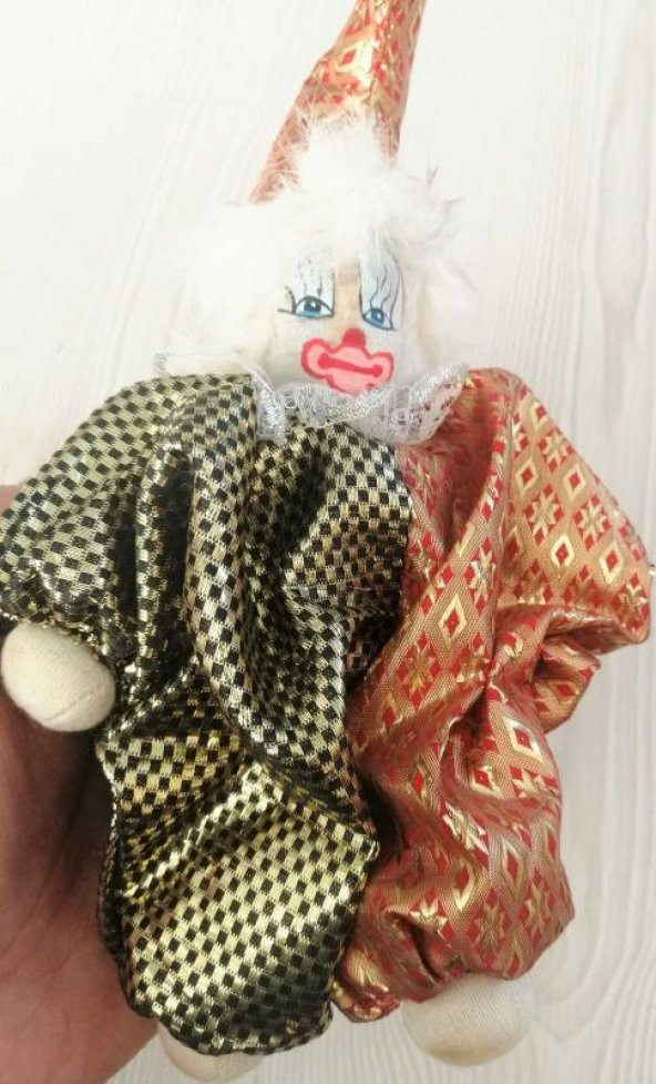 1 ADET AVRUPA BEZ BEBEK PALYAÇO OYUNCAK BEBEK - Resim 3