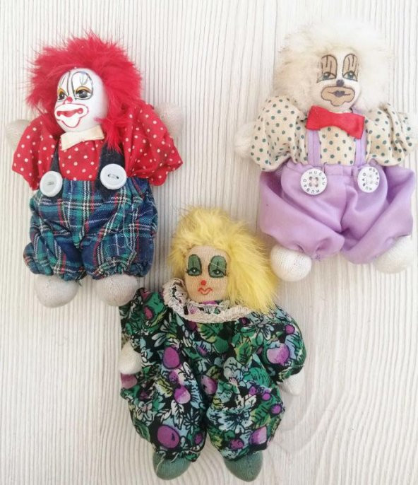 EL BOYAMA AVRUPA 3 LÜ BEBEK PORSELEN VE BEZ BEBEKLER OYUNCAK BEBEK ürün görseli 1