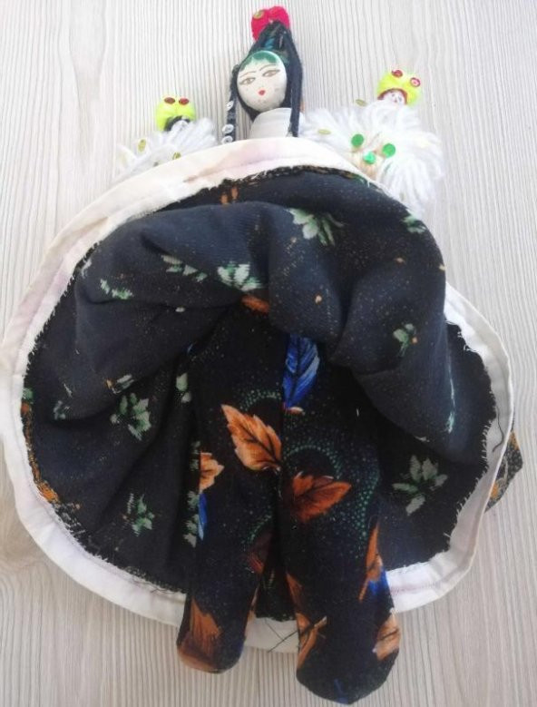 Eskilerden Anadolu İşi Bez Bebek - Temiz Yöresel Bebek no 9 - Resim 3