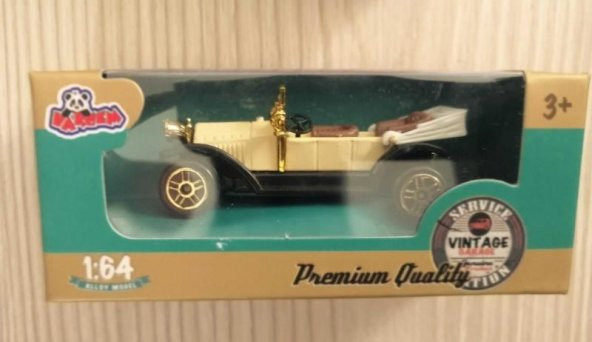 2 ADET 1e 68 ÖLÇEKLİ PREMİUM VİNTAGE OYUNCAK ARABA KLASİK ARABA ürün görseli 1