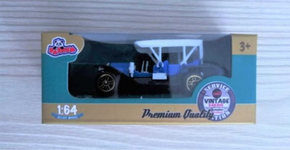 1 ADET 1e 68 ÖLÇEKLİ PREMİUM VİNTAGE OYUNCAK ARABA KLASİK ARABA