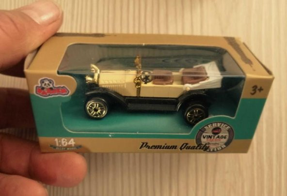 2 ADET 1e 68 ÖLÇEKLİ PREMİUM VİNTAGE OYUNCAK ARABA KLASİK ARABA - Resim 3