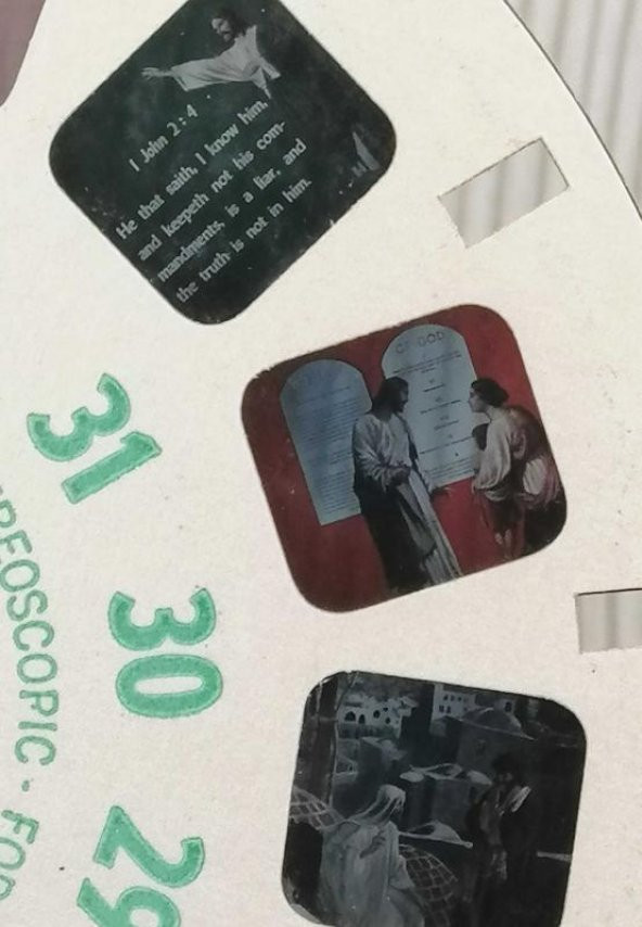 7 Adet İngilizce Hz. İsa Temalı Viewmaster Viewer 3D Oyuncak Kaseti - Resim 2
