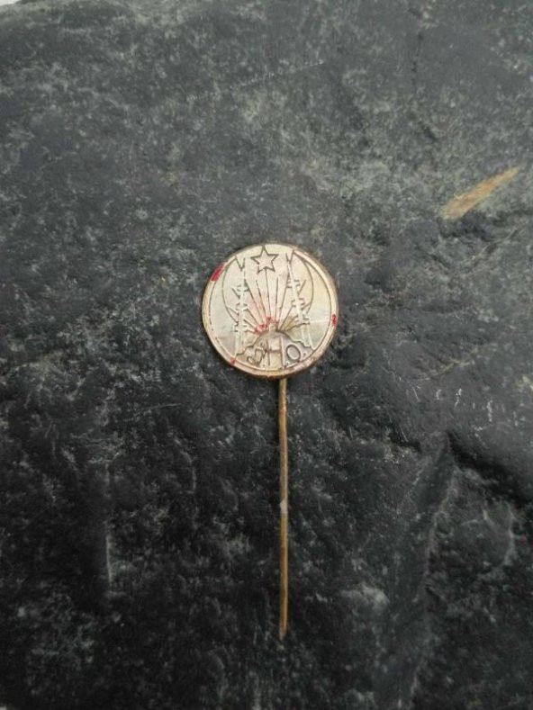 Antika Cami Temalı Rozet İş yeri Marka Yazılı Rozet Broş ürün görseli