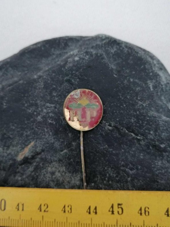 Antika 1966 H.P Rozet Firma İş Yeri Marka Yazılı Rozet Broş - Resim 3