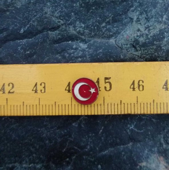 Antika Ayyıldız Rozet Türk Bayrağı Rozet İş Yeri Marka Yazılı Rozet Broş