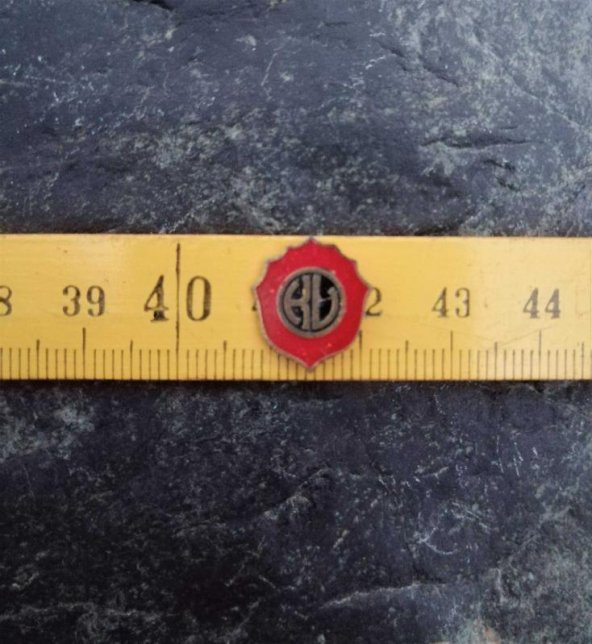 Antika Rozet İş Yeri Marka Yazılı Rozet Broş ürün görseli 1