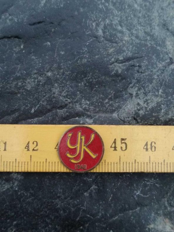 Antika 1940 YK Rozet Rozet Firma İş yeri Marka Yazılı Rozet Broş ürün görseli 1