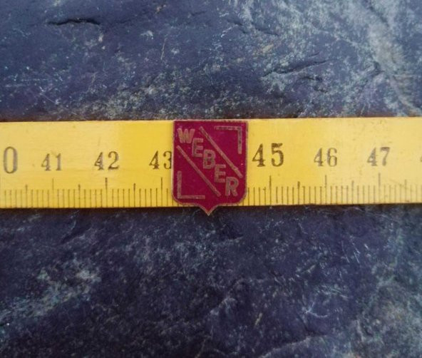 Antika WEBER Rozet Firma İş yeri Marka Yazılı Rozet Broş ürün görseli 1