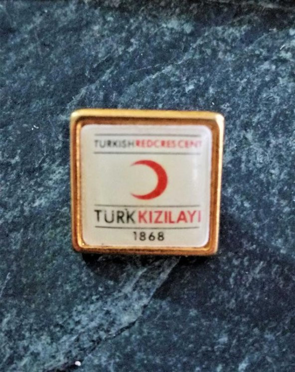 1868 Türk Kızılay Derneği Turkish Red Crescent Türk Kızılayı Rozet Broş ürün görseli