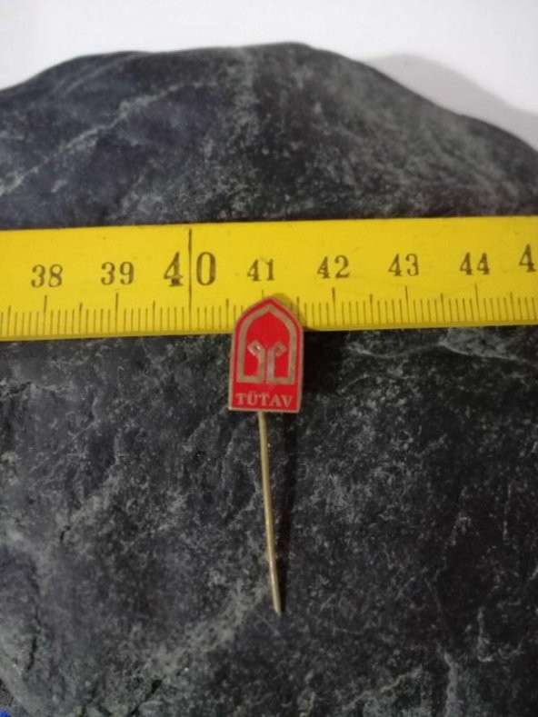 TÜTAV Türk Tanıtma Vakfı Rozet Yaka Broş İğneli Rozet Kurum Rozet