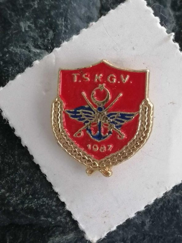 1987 Türk Silahlı Kuvvetlerini Güçlendirme Vakfı Rozet T.S.K.G.V.