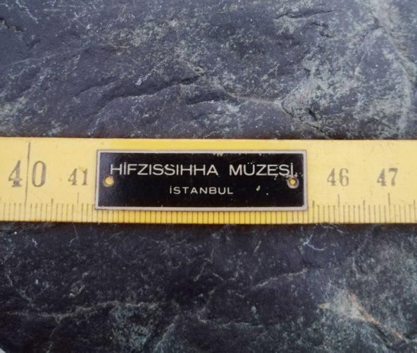 VİNTAGE METAL ETİKET HIFZISSIHHA MÜZESİ İSTANBUL