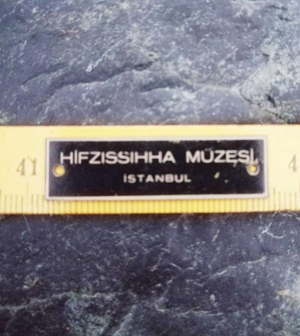 VİNTAGE METAL ETİKET HIFZISSIHHA MÜZESİ İSTANBUL - 2