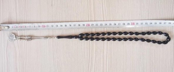 SİYAH SIKMA KEHRİBAR TESBİH HEDİYE PAKETİNDE GÖNDERİLECEKTİR - 2