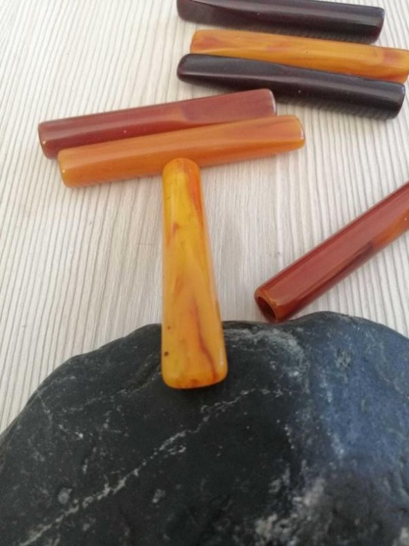 8.5 cm BÜYÜK BOY SIKMA KEHRİBAR SİGARA AĞIZLIĞI no 10