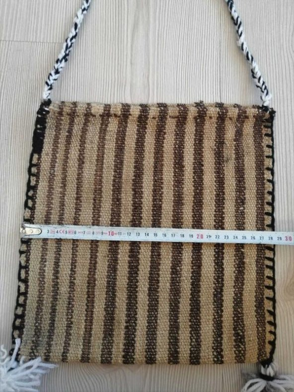 VİNTAGE EL DOKUMA KİLİM ÇANTA YÖRESEL ÇANTA OMUZ ÇANTASI - 2