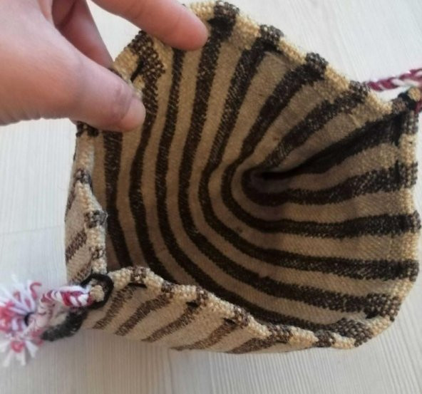 VİNTAGE EL DOKUMA KİLİM ÇANTA YÖRESEL ÇANTA OMUZ ÇANTASI - Resim 3